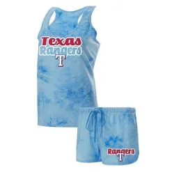 Concepts Sport Women's Royal Texas Rangers Billboard Racerback Tank Top & Shorts Set