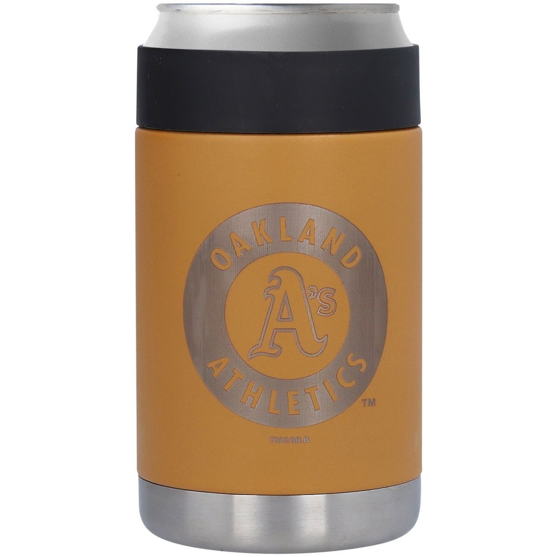 The Memory Company Oakland Athletics Stainless Steel Canyon Can Holder 1 The Memory Company Oakland Athletics Stainless Steel Canyon Can Holder