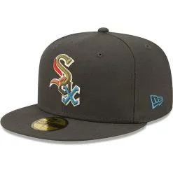 New Era Men's Charcoal Chicago White Sox Multi Color Pack 59FIFTY Fitted Hat