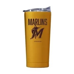 Logo Brands Miami Marlins 20oz. Fashion Color Powdercoat Tumbler