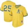 Mitchell & Ness Men's Mark McGwire Gold Oakland Athletics Cooperstown Collection Mesh Batting Practice Jersey