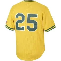 Mitchell & Ness Men's Mark McGwire Gold Oakland Athletics Cooperstown Collection Mesh Batting Practice Jersey -Minnesota Twins Shop DSCO1144960444 1853 ALT3