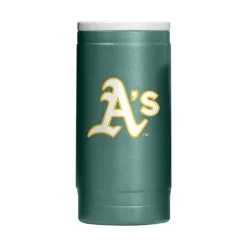 Logo Brands Oakland Athletics 12oz. Flipside Powdercoat Slim Can Cooler