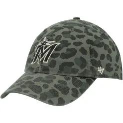 '47 Women's Green Miami Marlins Bagheera Clean Up Adjustable Hat