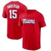 Nike Men's Brian Anderson Red Miami Marlins City Connect Name & Number T-Shirt