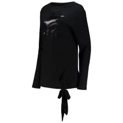 Majestic Threads Women's Threads Black Miami Marlins Hacci Tunic Long Sleeve T-Shirt -Minnesota Twins Shop DSCO1146288748 1007 ALT2