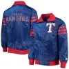 Starter Men's Royal Texas Rangers The Captain II Full-Zip Varsity Jacket