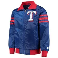 Starter Men's Royal Texas Rangers The Captain II Full-Zip Varsity Jacket -Minnesota Twins Shop DSCO1146364180 1350 ALT2