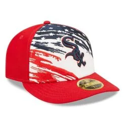New Era Men's Red Chicago White Sox 2022 4th Of July Low 59FIFTY Fitted Hat -Minnesota Twins Shop DSCO1146364272 2910 ALT3