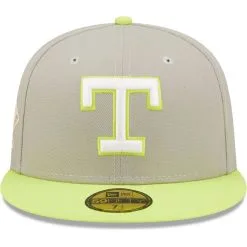 New Era Men's Gray/Green Texas Rangers Arlington Stadium Cyber 59FIFTY Fitted Hat 6 New Era Men's Gray/Green Texas Rangers Arlington Stadium Cyber 59FIFTY Fitted Hat -Minnesota Twins Shop DSCO1146830936 GREEGA ALT2