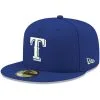 New Era Men's Royal Texas Rangers White Logo 59FIFTY Fitted Hat