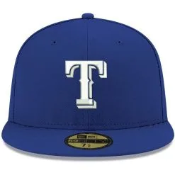 New Era Men's Royal Texas Rangers White Logo 59FIFTY Fitted Hat -Minnesota Twins Shop DSCO1147088818 1350 ALT2