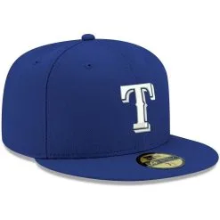 New Era Men's Royal Texas Rangers White Logo 59FIFTY Fitted Hat -Minnesota Twins Shop DSCO1147088818 1350 ALT3