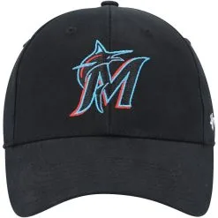 '47 Youth Black Miami Marlins MVP Adjustable Hat -Minnesota Twins Shop DSCO1147246075 1007 ALT2