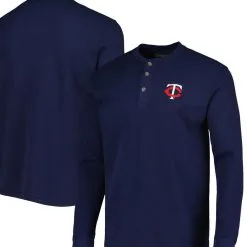 Dunbrooke Men's Minnesota Twins Navy Maverick Long Sleeve T-Shirt