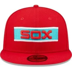 New Era Men's Scarlet Chicago White Sox 75th Anniversary Teal Undervisor 59FIFTY Fitted Hat -Minnesota Twins Shop DSCO1148305824 M9JC ALT2