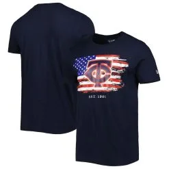 New Era Men's Navy Minnesota Twins 4th Of July Jersey T-Shirt