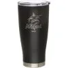 The Memory Company Miami Marlins 20oz. Etched Team Logo Tumbler - Black
