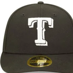 New Era Men's Texas Rangers Black & White Low 59FIFTY Fitted Hat -Minnesota Twins Shop DSCO1148307126 1007 ALT2