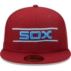 New Era Men's Cardinal Chicago White Sox 75 Years Air Force Blue Undervisor 59FIFTY Fitted Hat 6 New Era Men's Cardinal Chicago White Sox 75 Years Air Force Blue Undervisor 59FIFTY Fitted Hat -Minnesota Twins Shop DSCO1148307242 M9JC ALT2