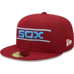 New Era Men's Cardinal Chicago White Sox 75 Years Air Force Blue Undervisor 59FIFTY Fitted Hat 7 New Era Men's Cardinal Chicago White Sox 75 Years Air Force Blue Undervisor 59FIFTY Fitted Hat -Minnesota Twins Shop DSCO1148307242 M9JC ALT3