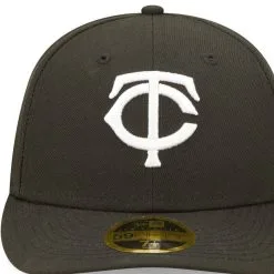 New Era Men's Minnesota Twins Black & White Low 59FIFTY Fitted Hat -Minnesota Twins Shop DSCO1148308643 1007 ALT2