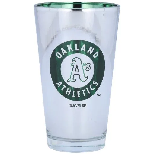 The Memory Company Oakland Athletics 16oz. Electroplated Pint Glass -Minnesota Twins Shop DSCO1148309440 0000