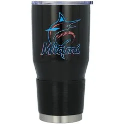 Logo Brands Miami Marlins 30oz. Gameday Stainless Tumbler