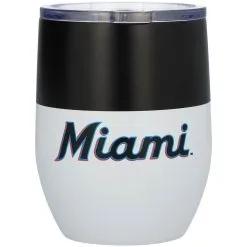 Logo Brands Miami Marlins 16oz. Colorblock Stainless Steel Curved Tumbler -Minnesota Twins Shop DSCO1148310579 0000 ALT2