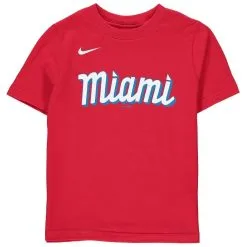 Nike Preschool Red Miami Marlins City Connect Wordmark T-Shirt -Minnesota Twins Shop DSCO1148310966 2910 ALT2
