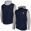 Dunbrooke Men's Navy/Heather Gray Minnesota Twins Alpha Full-Zip Jacket