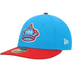 New Era Men's Blue/Red Miami Marlins City Connect 59FIFTY Fitted Hat -Minnesota Twins Shop DSCO1148314887 1191 ALT3