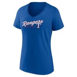 Fanatics Branded Women's Royal Texas Rangers One & Only V-Neck T-Shirt -Minnesota Twins Shop DSCO1148314982 1350 ALT2