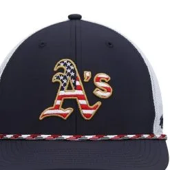 '47 Men's Navy/White Oakland Athletics Flag Fill Trucker Snapback Hat 6 '47 Men's Navy/White Oakland Athletics Flag Fill Trucker Snapback Hat -Minnesota Twins Shop DSCO1148319200 GZKZ ALT2