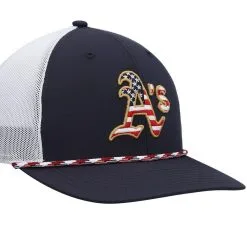 '47 Men's Navy/White Oakland Athletics Flag Fill Trucker Snapback Hat 7 '47 Men's Navy/White Oakland Athletics Flag Fill Trucker Snapback Hat -Minnesota Twins Shop DSCO1148319200 GZKZ ALT3