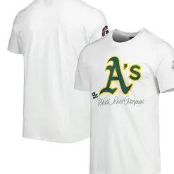 New Era Men's White Oakland Athletics Historical Ship T-Shirt