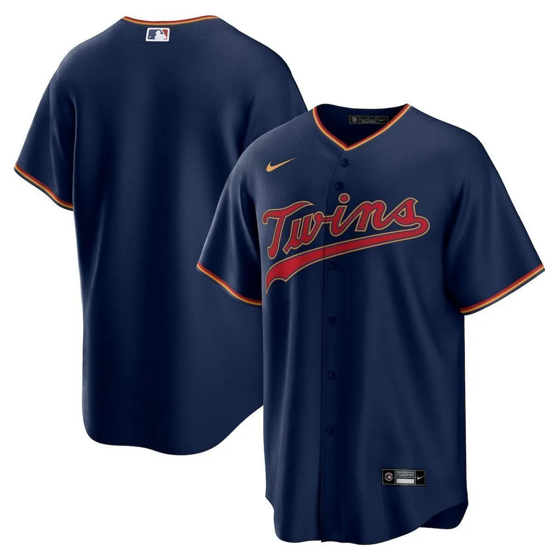 Nike Men's Navy Minnesota Twins Alternate Replica Team Jersey 1 Nike Men's Navy Minnesota Twins Alternate Replica Team Jersey