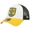 New Era Youth White/Gold Oakland Athletics Fresh 9FORTY Trucker Snapback Hat