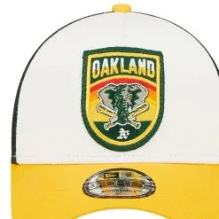 New Era Youth White/Gold Oakland Athletics Fresh 9FORTY Trucker Snapback Hat -Minnesota Twins Shop DSCO1148322159 3550 ALT2