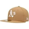 New Era Men's Tan Oakland Athletics Wheat 59FIFTY Fitted Hat