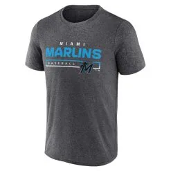 Fanatics Branded Men's Heathered Charcoal Miami Marlins Durable Goods Synthetic T-Shirt -Minnesota Twins Shop DSCO1148324138 4135 ALT2