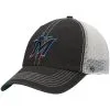 '47 Men's Graphite/White Miami Marlins Trawler Clean Up Trucker Snapback Hat