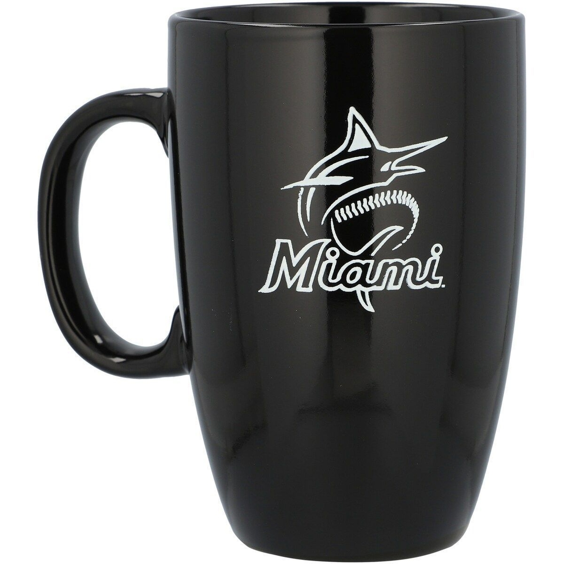 The Memory Company Miami Marlins 22oz. Team Color Tall Mug 2 The Memory Company Miami Marlins 22oz. Team Color Tall Mug - Image 2