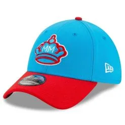 New Era Men's Blue/Red Miami Marlins 2021 City Connect 39THIRTY Flex Hat