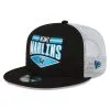 New Era Men's Black/White Miami Marlins Base Trucker 9FIFTY Snapback Hat