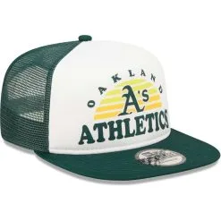 New Era Men's White/Green Oakland Athletics Gradient Golfer 9FIFTY Snapback Hat -Minnesota Twins Shop DSCO1151168696 3550 ALT3