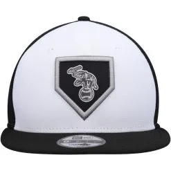 Men's New Era White/Black Oakland Athletics 2022 Clubhouse Trucker 9FIFTY Snapback Hat -Minnesota Twins Shop DSCO1151350817 3550 ALT2