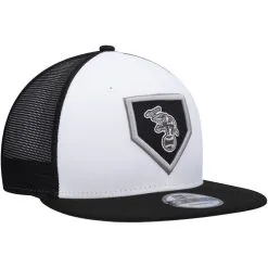 Men's New Era White/Black Oakland Athletics 2022 Clubhouse Trucker 9FIFTY Snapback Hat -Minnesota Twins Shop DSCO1151350817 3550 ALT3