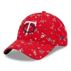 Women's New Era Red Minnesota Twins Floral 9TWENTY Adjustable Hat