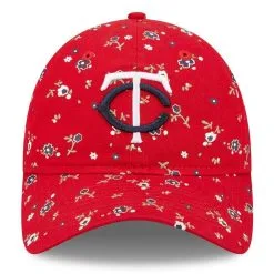 Women's New Era Red Minnesota Twins Floral 9TWENTY Adjustable Hat -Minnesota Twins Shop DSCO1151428537 2910 ALT2